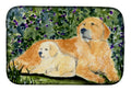 Golden Retriever Dish Drying Mat Absorbent Dish Drying Mat Pad for Kitchen Counter Dish Drainer Mat for Countertop, 14 x 21", Multicolor