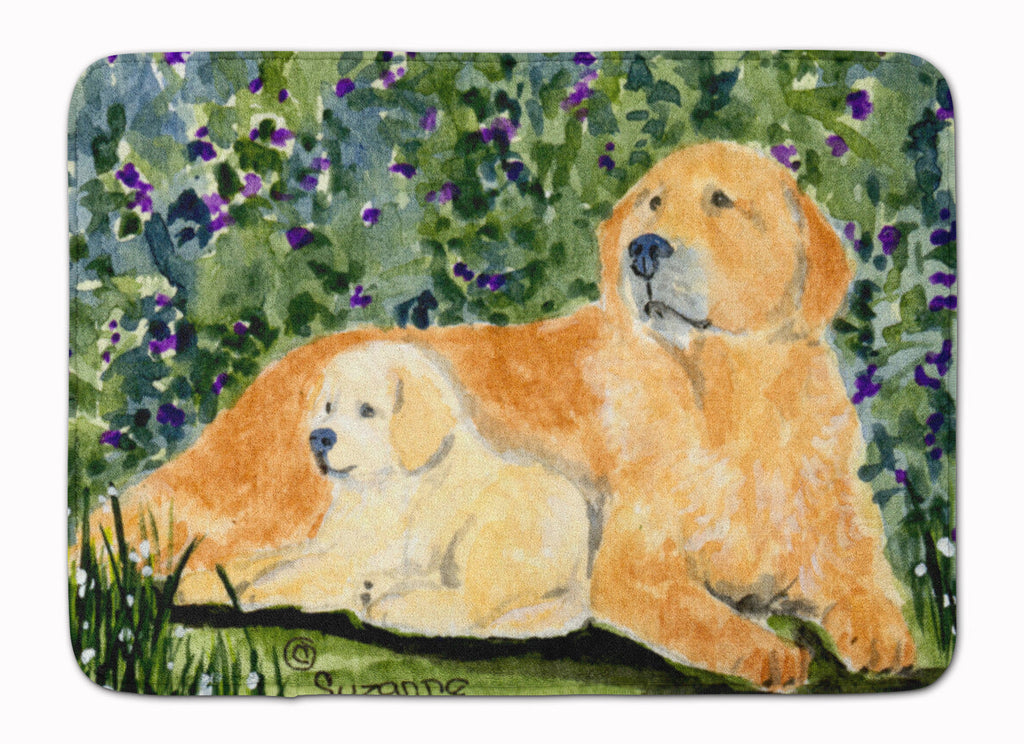 Golden Retriever Memory Foam Kitchen Mat Machine Washable Anti-Fatigue Cushion Comfort Bath or Kitchen Rug