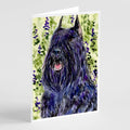 Bouvier des Flandres Greeting Cards Pack of 8 Blank Cards with Envelopes Whimsical A7 Size 5x7