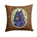 Bouvier des Flandres Decorative Throw Pillow 14x14 Indoor Outdoor Accent Cushion, Fabric Cover with Insert for Sofa, Bed, Porch & Living Room