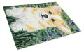 Corgi Cutting Board Tempered Glass Kitchen Cutting Surface, Heat Resistant Chopping, Non-Slip Feet, Food Prep & Serving