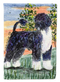 Portuguese Water Dog House Flag 28x40 Porch Sleeve Pole Decorative Outside Yard Banner Artwork Wall Hanging, Polyester