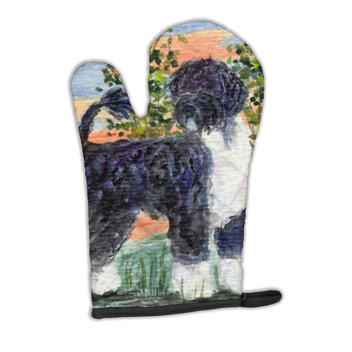 Portuguese Water Dog Oven Mitt Heat Resistant Thick Oven Mitt for Hot Pans and Oven, Kitchen Mitt Protect Hands, Cooking Baking Glove