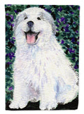 Great Pyrenees House Flag 28x40 Porch Sleeve Pole Decorative Outside Yard Banner Artwork Wall Hanging, Polyester