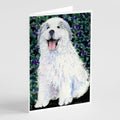Great Pyrenees Greeting Cards Pack of 8 Blank Cards with Envelopes Whimsical A7 Size 5x7