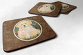 Golden Retriever Foam Coasters Set of 4 Cup Coasters for Indoor Outdoor, Tabletop Protection, Anti Slip, Mouse pad Material