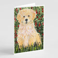 Golden Retriever Greeting Cards Pack of 8 Blank Cards with Envelopes Whimsical A7 Size 5x7