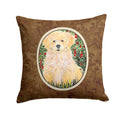 Golden Retriever Decorative Throw Pillow 14x14 Indoor Outdoor Accent Cushion, Fabric Cover with Insert for Sofa, Bed, Porch & Living Room