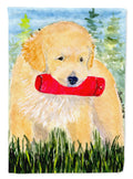 Golden Retriever House Flag 28x40 Porch Sleeve Pole Decorative Outside Yard Banner Artwork Wall Hanging, Polyester