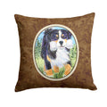 Bernese Mountain Dog Decorative Throw Pillow 14x14 Indoor Outdoor Accent Cushion, Fabric Cover with Insert for Sofa, Bed, Porch & Living Room