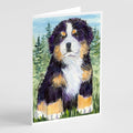 Bernese Mountain Dog Greeting Cards Pack of 8 Blank Cards with Envelopes Whimsical A7 Size 5x7