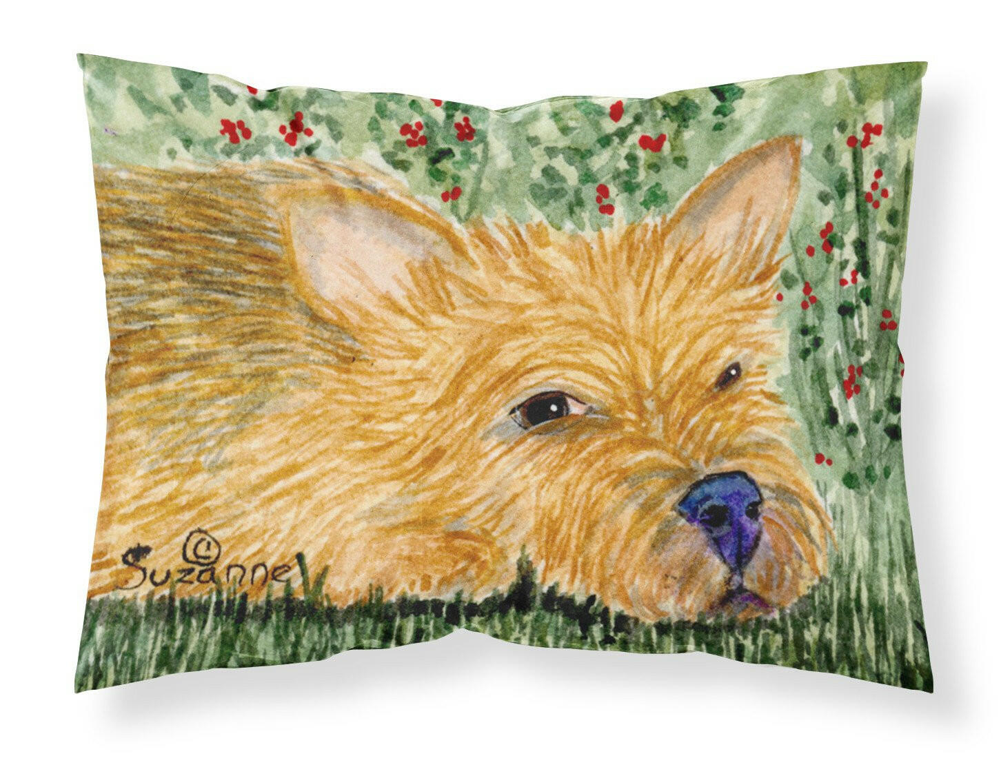 Norwich Terrier Standard Pillowcase Lightweight Super Soft Easy Care Decorative Artwork Pillowcase, Standard