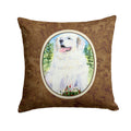 Great Pyrenees Decorative Throw Pillow 14x14 Indoor Outdoor Accent Cushion, Fabric Cover with Insert for Sofa, Bed, Porch & Living Room