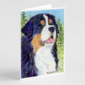 Bernese Mountain Dog Greeting Cards Pack of 8 Blank Cards with Envelopes Whimsical A7 Size 5x7