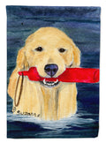Golden Retriever House Flag 28x40 Porch Sleeve Pole Decorative Outside Yard Banner Artwork Wall Hanging, Polyester