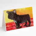 French Bulldog Greeting Cards Pack of 8 Blank Cards with Envelopes Whimsical A7 Size 5x7