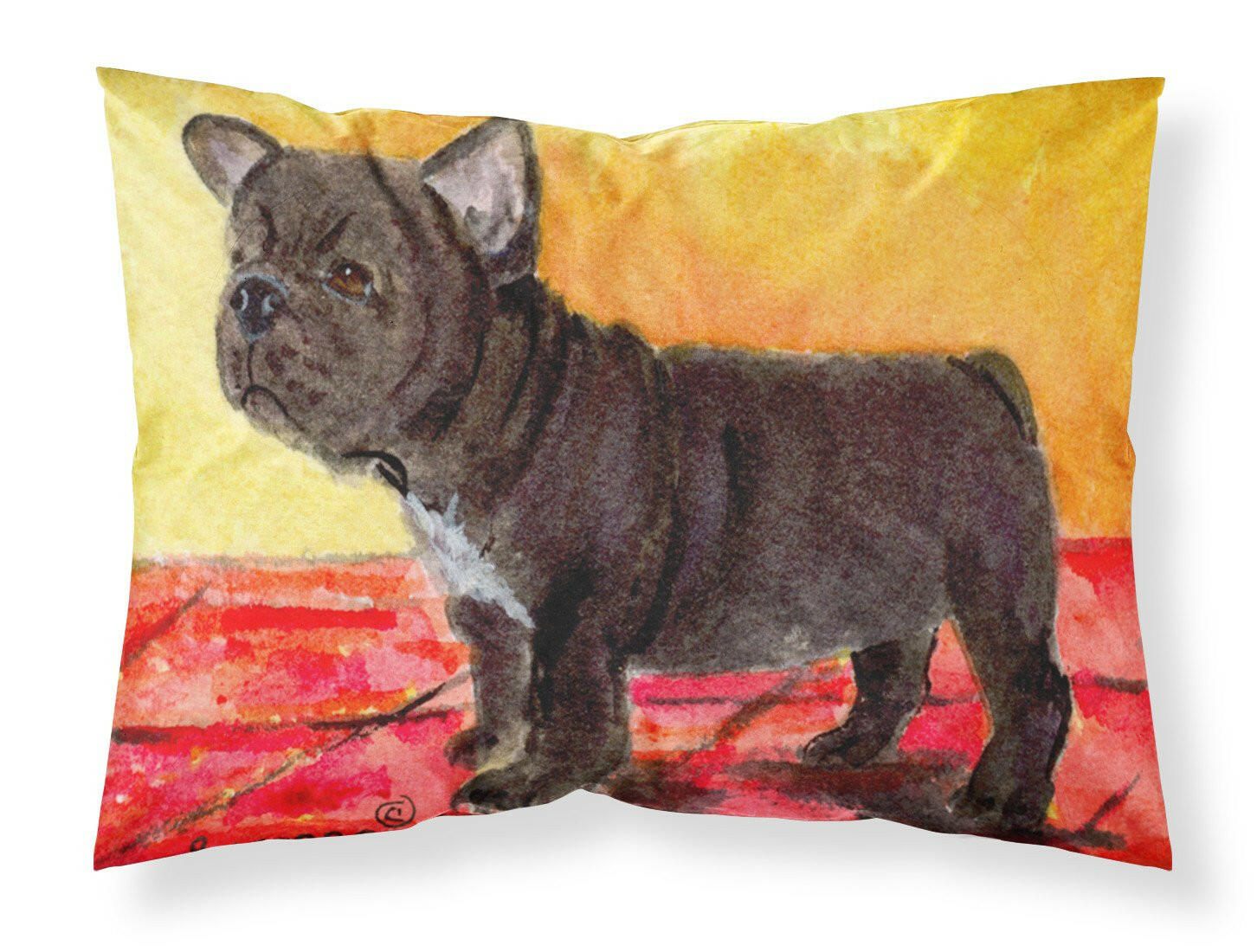 French Bulldog Standard Pillowcase Lightweight Super Soft Easy Care Decorative Artwork Pillowcase, Standard