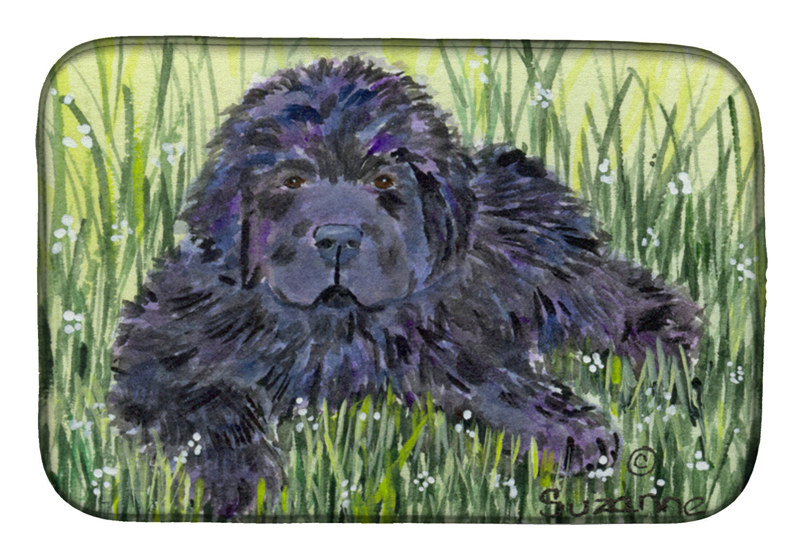 Newfoundland Dish Drying Mat Absorbent Dish Drying Mat Pad for Kitchen Counter Dish Drainer Mat for Countertop, 14 x 21", Multicolor