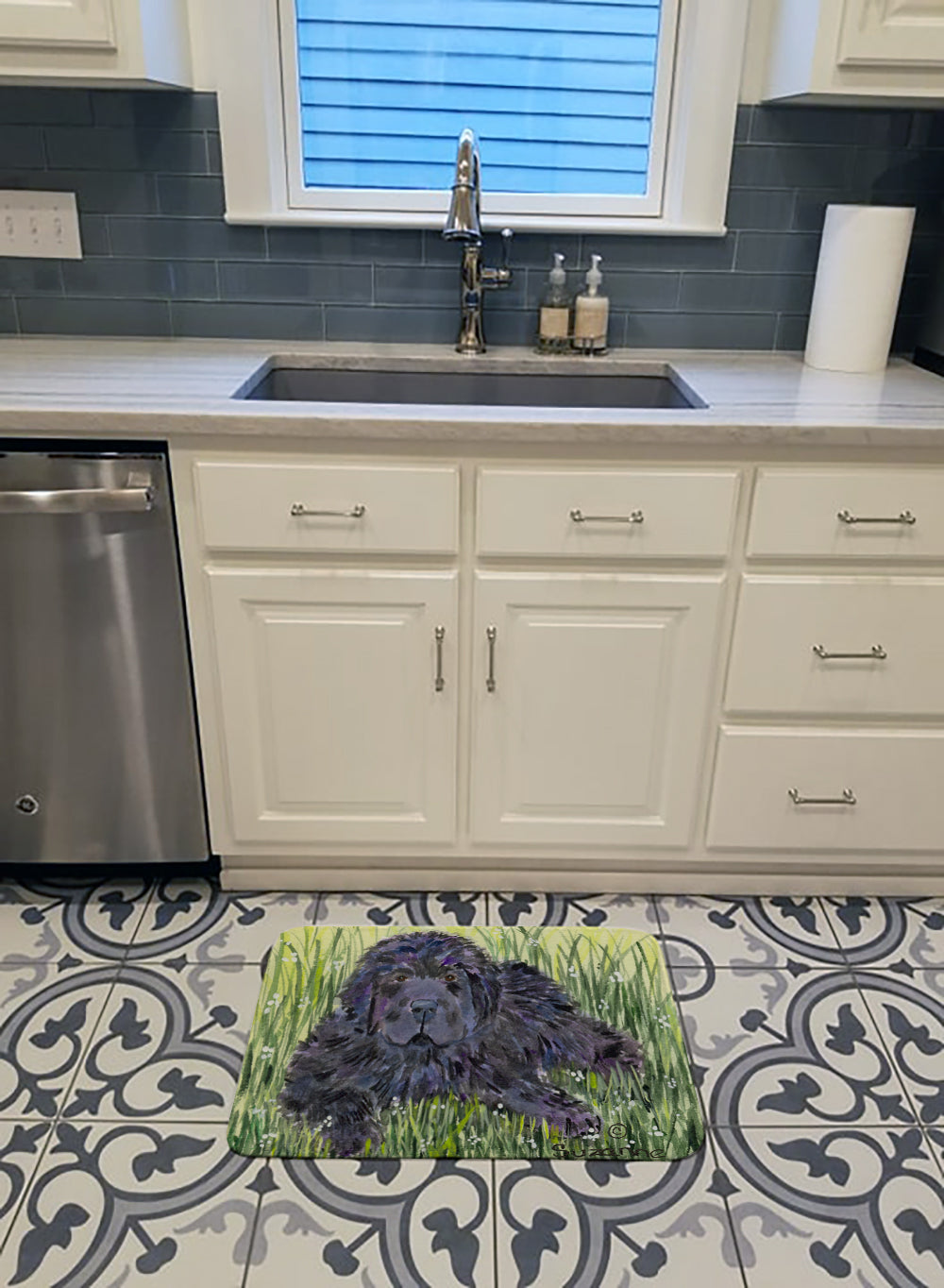 Newfoundland Memory Foam Kitchen Mat Machine Washable Anti-Fatigue Cushion Comfort Bath or Kitchen Rug