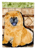 Chow Chow House Flag 28x40 Porch Sleeve Pole Decorative Outside Yard Banner Artwork Wall Hanging, Polyester