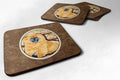Chow Chow Foam Coasters Set of 4 Cup Coasters for Indoor Outdoor, Tabletop Protection, Anti Slip, Mouse pad Material