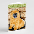 Chow Chow Greeting Cards Pack of 8 Blank Cards with Envelopes Whimsical A7 Size 5x7