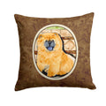 Chow Chow Decorative Throw Pillow 14x14 Indoor Outdoor Accent Cushion, Fabric Cover with Insert for Sofa, Bed, Porch & Living Room