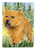 Norwich Terrier House Flag 28x40 Porch Sleeve Pole Decorative Outside Yard Banner Artwork Wall Hanging, Polyester