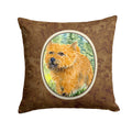 Norwich Terrier Decorative Throw Pillow 14x14 Indoor Outdoor Accent Cushion, Fabric Cover with Insert for Sofa, Bed, Porch & Living Room