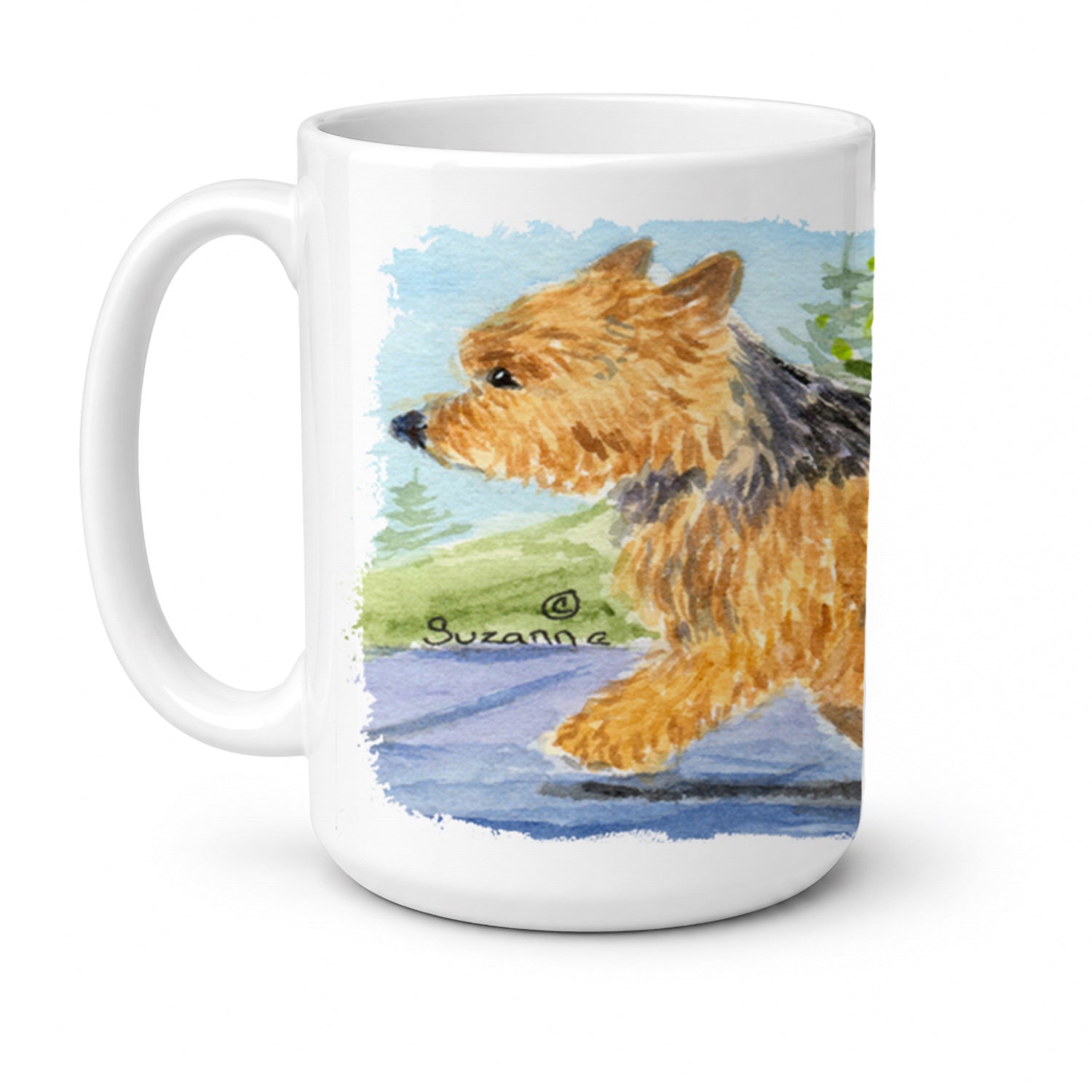 Norwich Terrier Ceramic Coffee Mug 15 oz Decorative Large C Handle Mug Cup for Tea, Cocoa Hot Chocolate