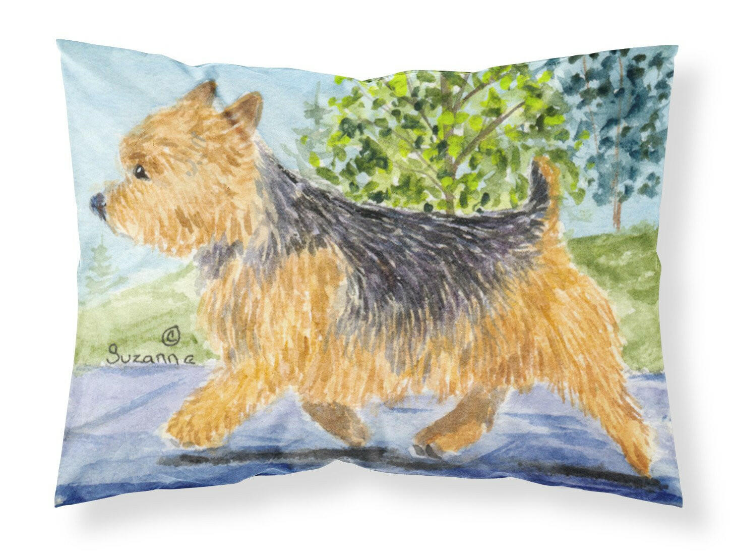 Norwich Terrier Standard Pillowcase Lightweight Super Soft Easy Care Decorative Artwork Pillowcase, Standard