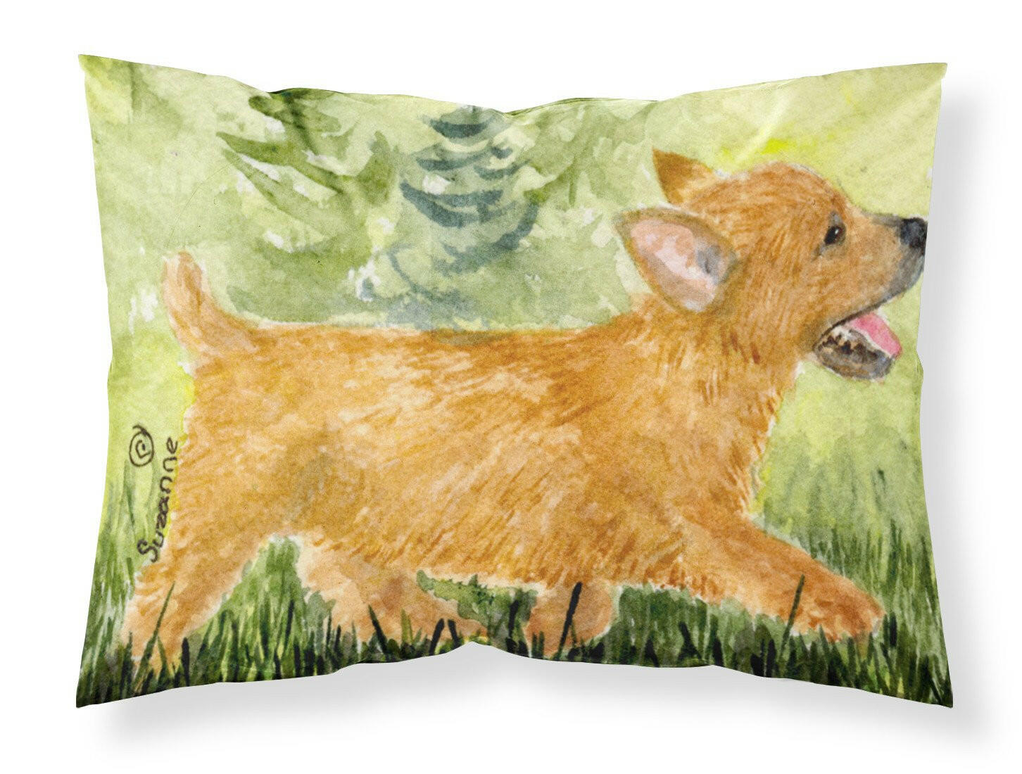 Norwich Terrier Standard Pillowcase Lightweight Super Soft Easy Care Decorative Artwork Pillowcase, Standard