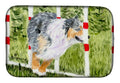 Australian Shepherd Dish Drying Mat Absorbent Dish Drying Mat Pad for Kitchen Counter Dish Drainer Mat for Countertop, 14 x 21", Multicolor