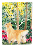 Golden Retriever House Flag 28x40 Porch Sleeve Pole Decorative Outside Yard Banner Artwork Wall Hanging, Polyester