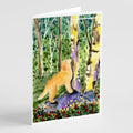 Golden Retriever Greeting Cards Pack of 8 Blank Cards with Envelopes Whimsical A7 Size 5x7
