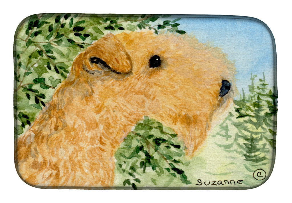 Lakeland Terrier Dish Drying Mat Absorbent Dish Drying Mat Pad for Kitchen Counter Dish Drainer Mat for Countertop, 14 x 21", Multicolor