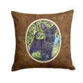 Scottish Terrier Decorative Throw Pillow 14x14 Indoor Outdoor Accent Cushion, Fabric Cover with Insert for Sofa, Bed, Porch & Living Room