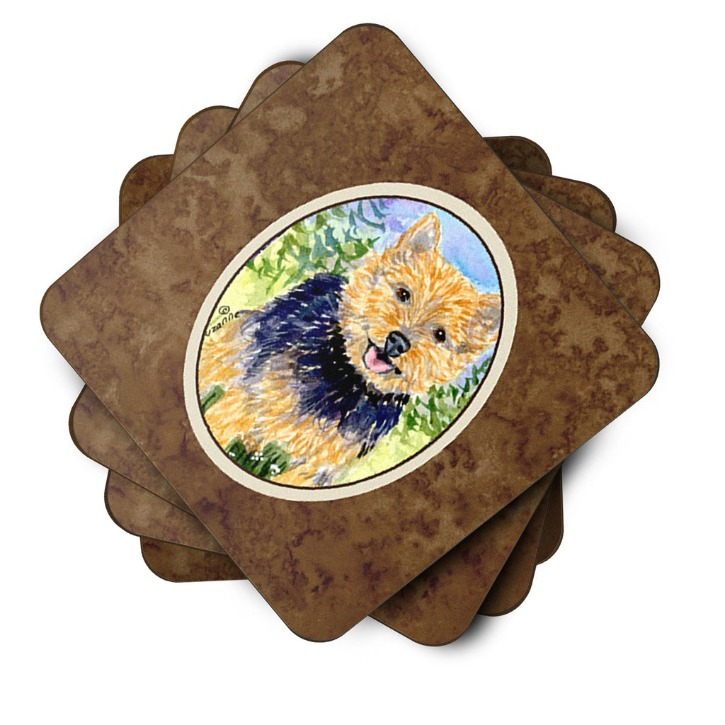 Norwich Terrier Foam Coasters Set of 4 Cup Coasters for Indoor Outdoor, Tabletop Protection, Anti Slip, Mouse pad Material