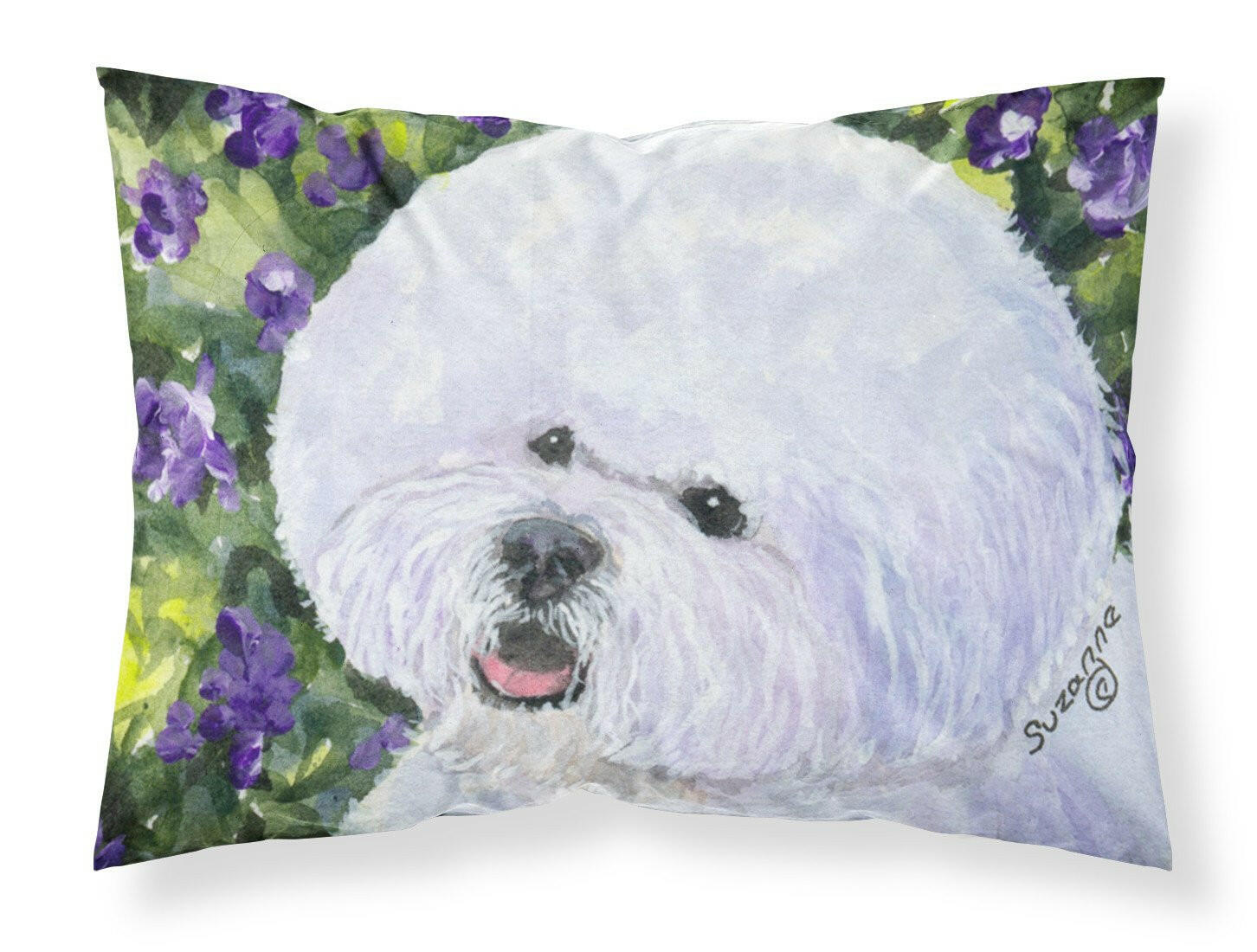 Bichon Frise Standard Pillowcase Lightweight Super Soft Easy Care Decorative Artwork Pillowcase, Standard