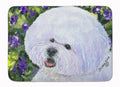 Bichon Frise Memory Foam Kitchen Mat Machine Washable Anti-Fatigue Cushion Comfort Bath or Kitchen Rug