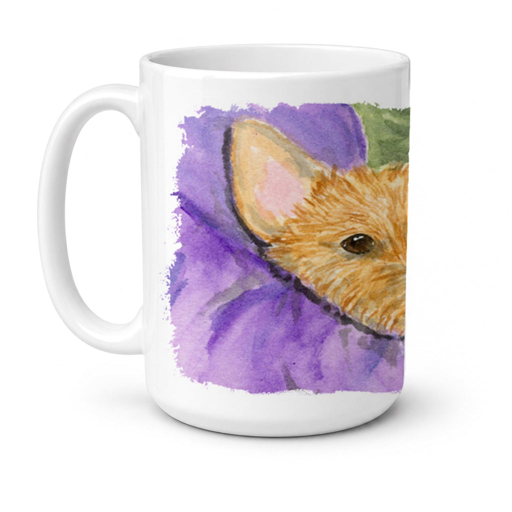 Norwich Terrier Ceramic Coffee Mug 15 oz Decorative Large C Handle Mug Cup for Tea, Cocoa Hot Chocolate