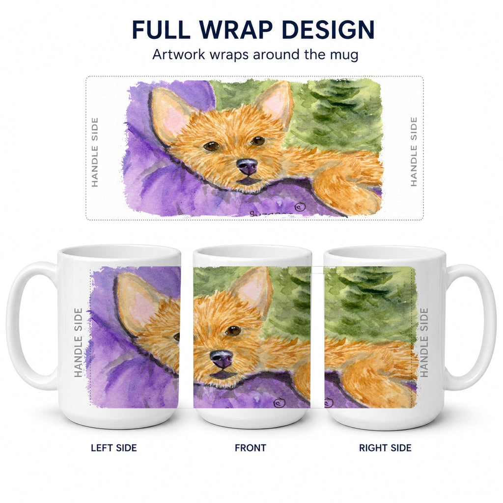 Norwich Terrier Ceramic Coffee Mug 15 oz Decorative Large C Handle Mug Cup for Tea, Cocoa Hot Chocolate