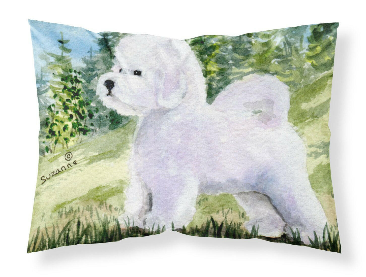 Bichon Frise Standard Pillowcase Lightweight Super Soft Easy Care Decorative Artwork Pillowcase, Standard