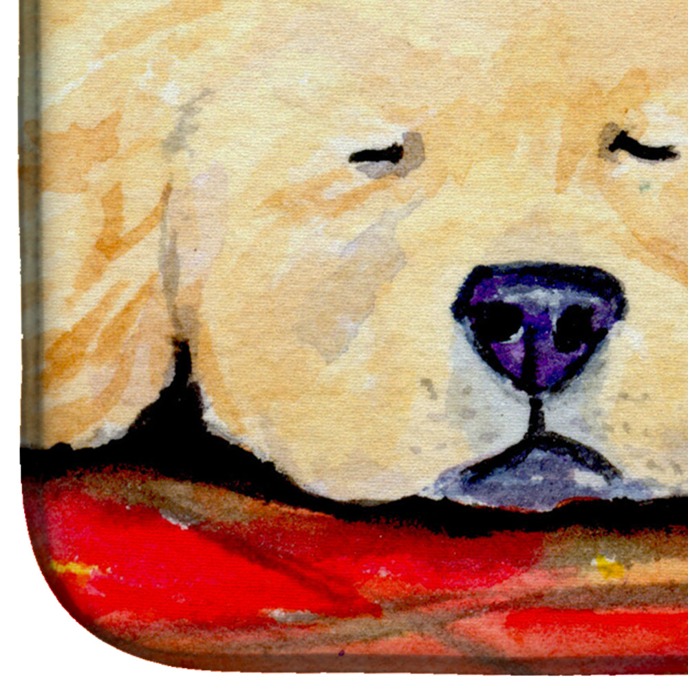 Golden Retriever Dish Drying Mat Absorbent Dish Drying Mat Pad for Kitchen Counter Dish Drainer Mat for Countertop, 14 x 21", Multicolor