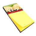 Golden Retriever Watercolor Sticky Note Holder Refillable Dispenser Desk Accessory 3x3 Pad Gift