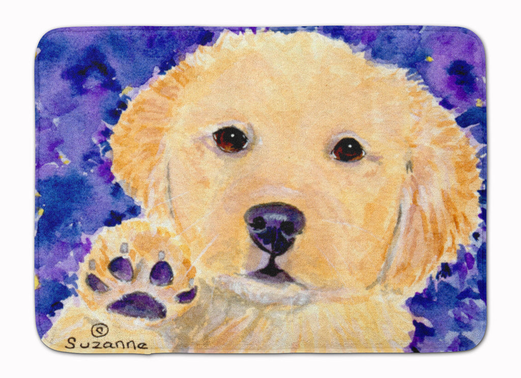 Golden Retriever Memory Foam Kitchen Mat Machine Washable Anti-Fatigue Cushion Comfort Bath or Kitchen Rug