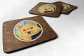 Norwich Terrier Foam Coasters Set of 4 Cup Coasters for Indoor Outdoor, Tabletop Protection, Anti Slip, Mouse pad Material