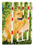 Golden Retriever House Flag 28x40 Porch Sleeve Pole Decorative Outside Yard Banner Artwork Wall Hanging, Polyester