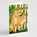 Golden Retriever Greeting Cards Pack of 8 Blank Cards with Envelopes Whimsical A7 Size 5x7