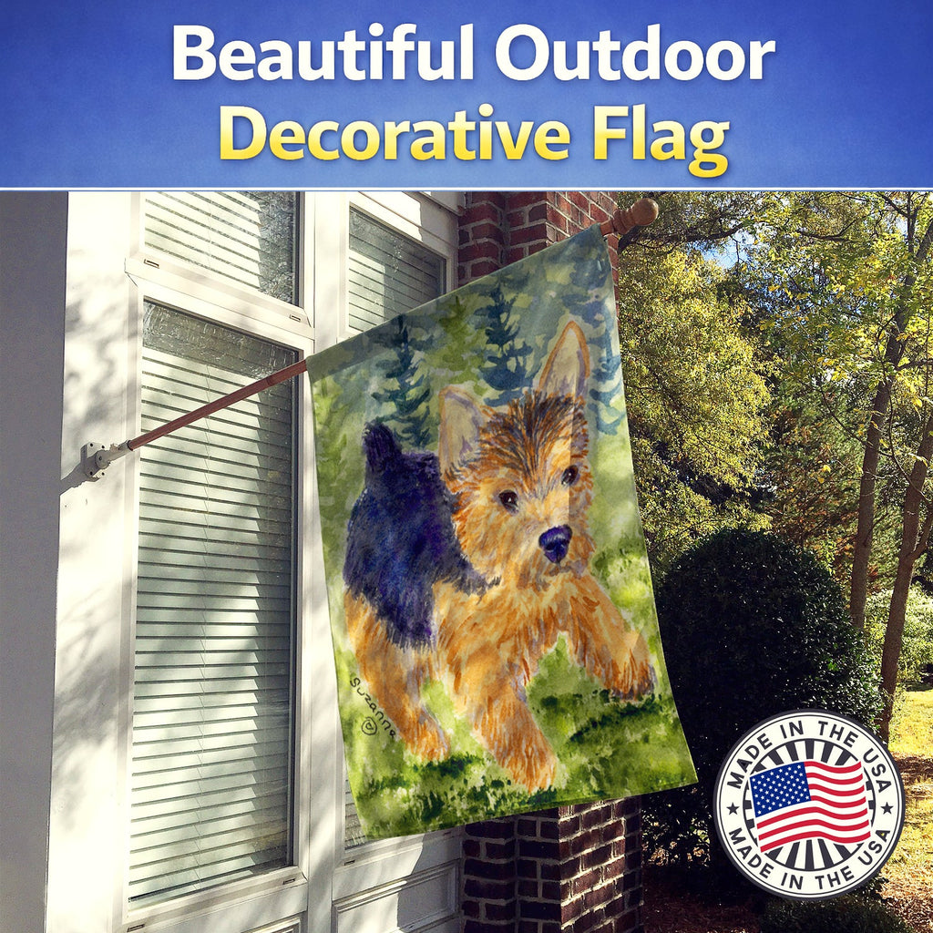 Norwich Terrier House Flag 28x40 Porch Sleeve Pole Decorative Outside Yard Banner Artwork Wall Hanging, Polyester
